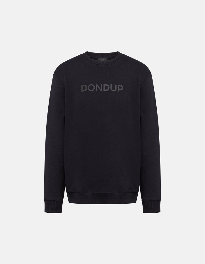 Regular-fit crew-neck cotton sweatshirt