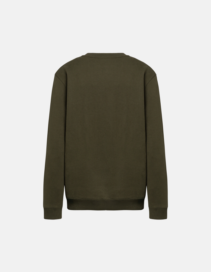 Regular-fit crew-neck cotton sweatshirt