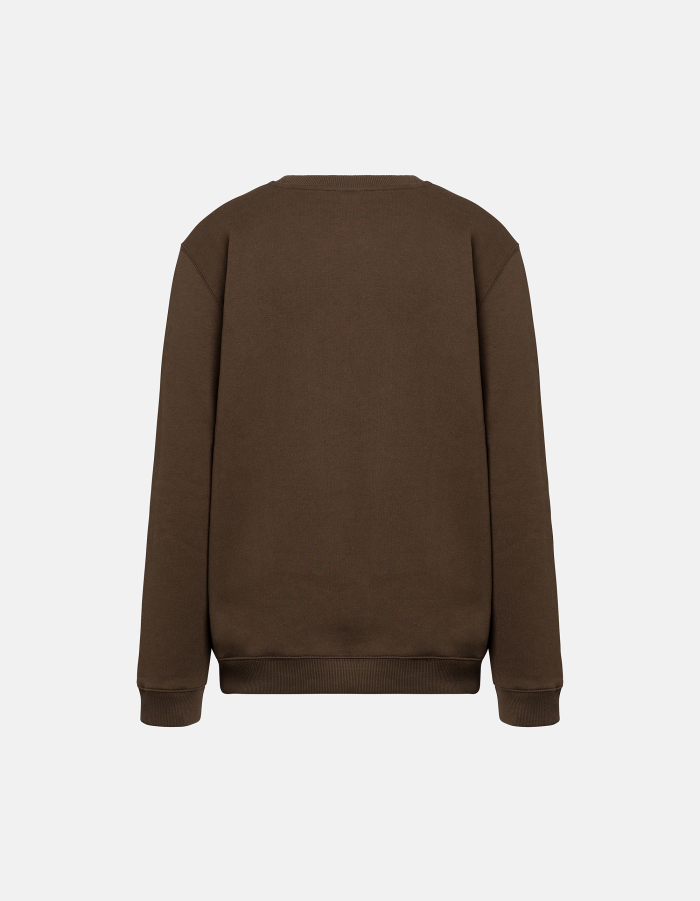 Regular-fit crew-neck cotton sweatshirt