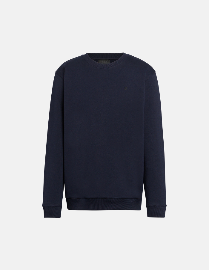 Regular-fit crew-neck cotton sweatshirt