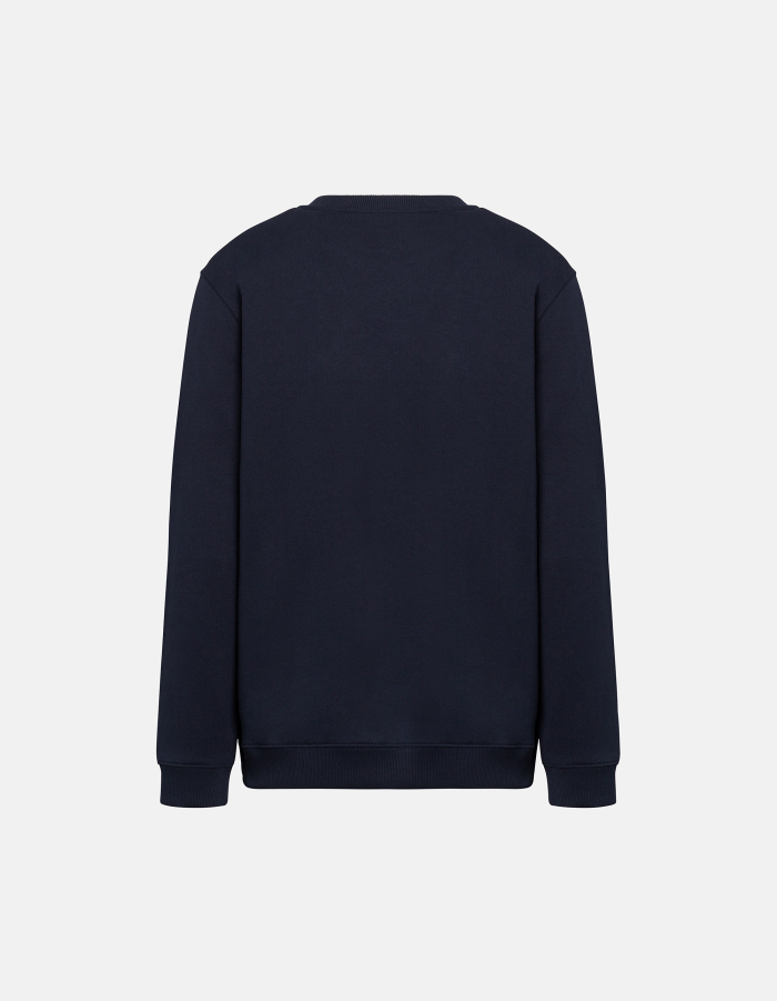 Regular-fit crew-neck cotton sweatshirt