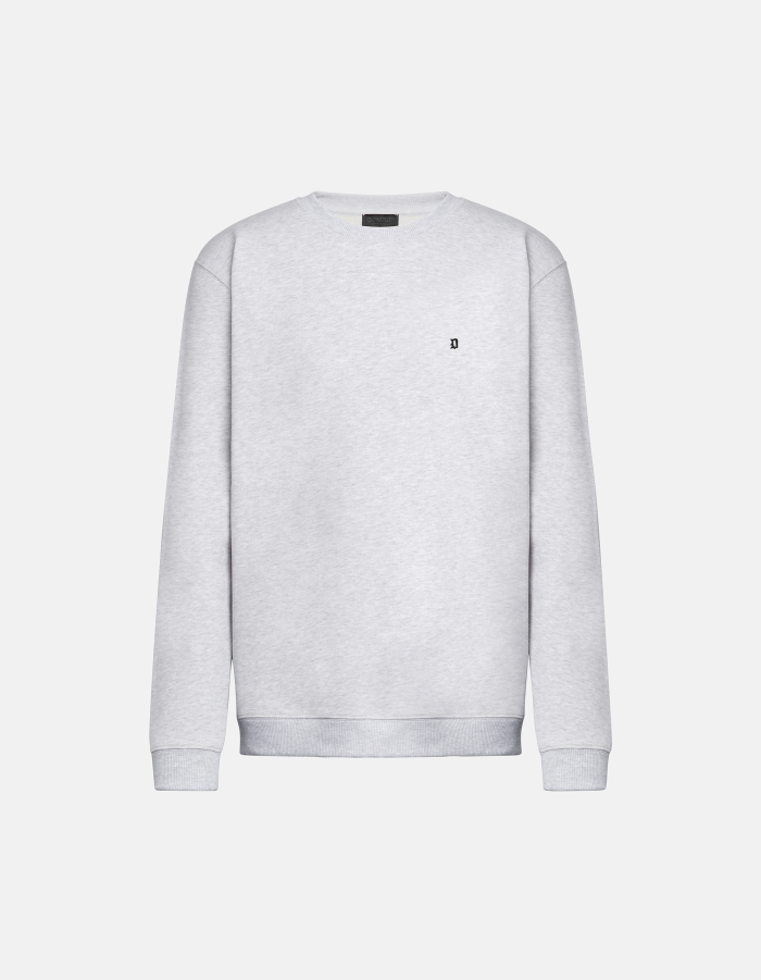 Regular-fit crew-neck cotton sweatshirt