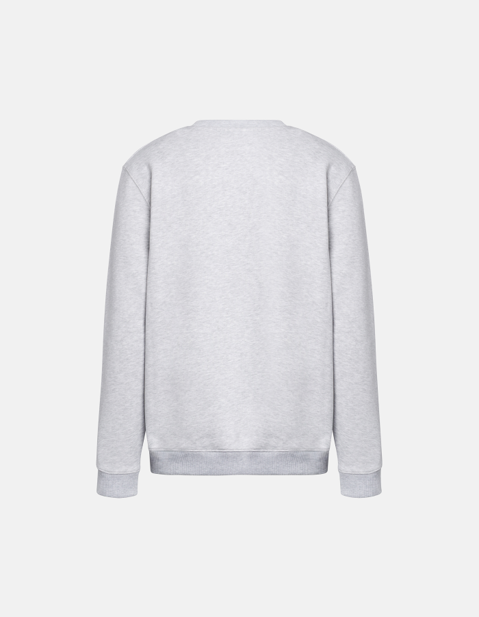Regular-fit crew-neck cotton sweatshirt