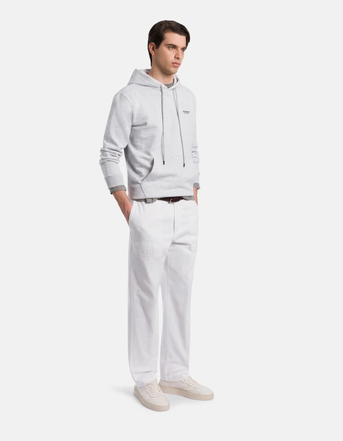 Regular-fit hooded sweatshirt in cotton