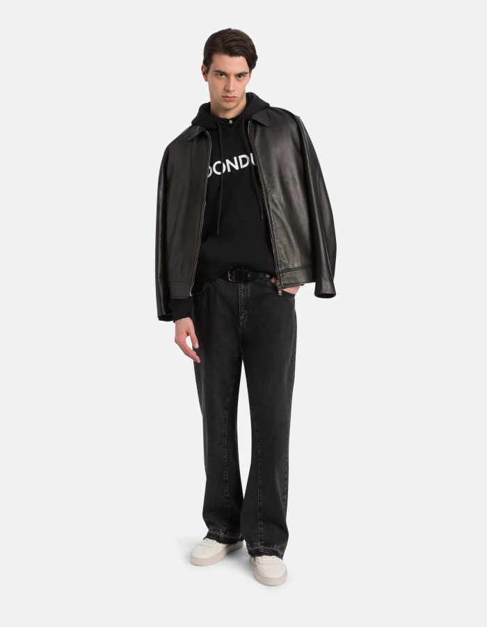 Regular-fit hooded sweatshirt in cotton