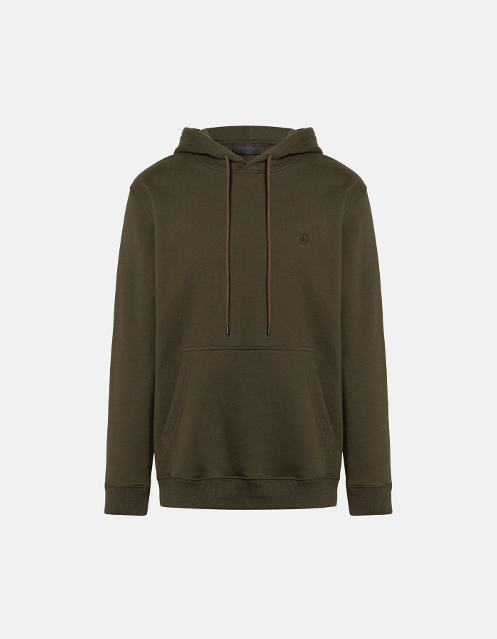 Regular-fit hooded sweatshirt in cotton