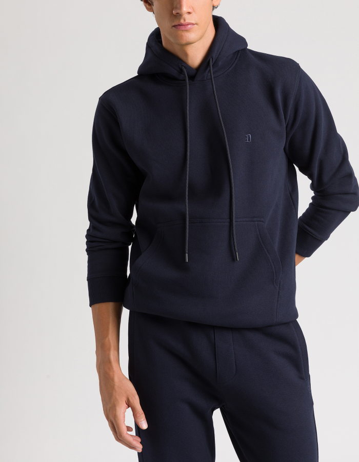 Regular-fit hooded sweatshirt in cotton
