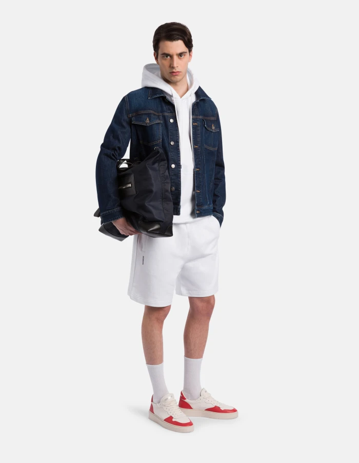 Regular-fit hooded sweatshirt in cotton