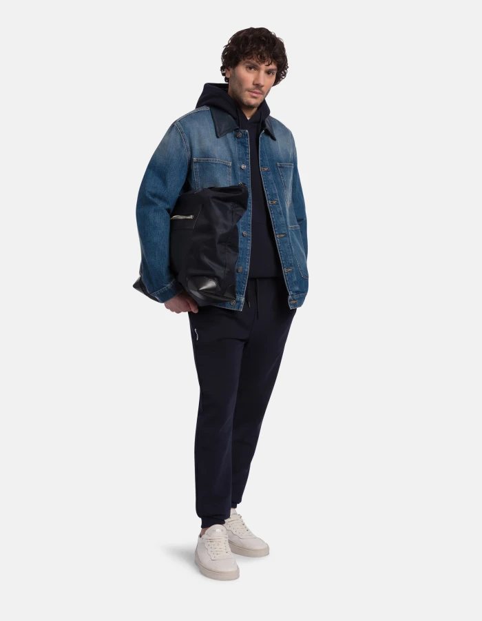 Regular-fit hooded sweatshirt in cotton