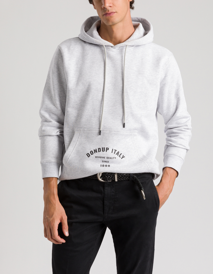 Regular-fit hooded sweatshirt in cotton