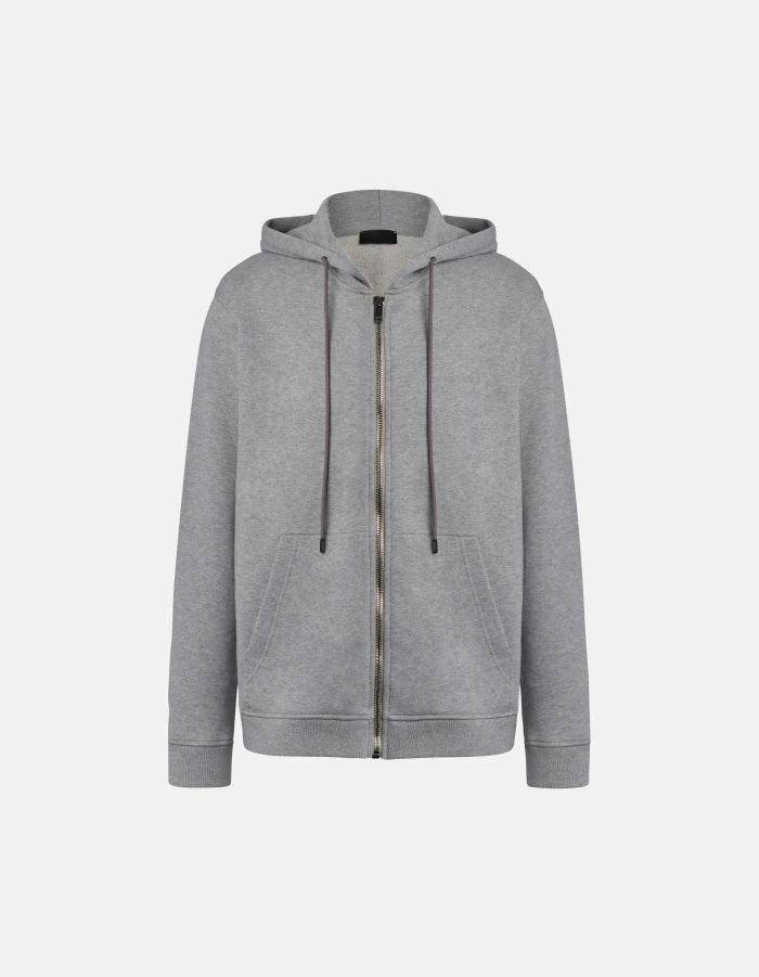 Regular-fit hooded sweatshirt in cotton
