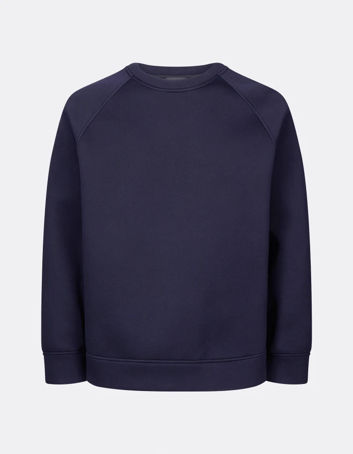 Regular-fit crew-neck sweatshirt in neoprene