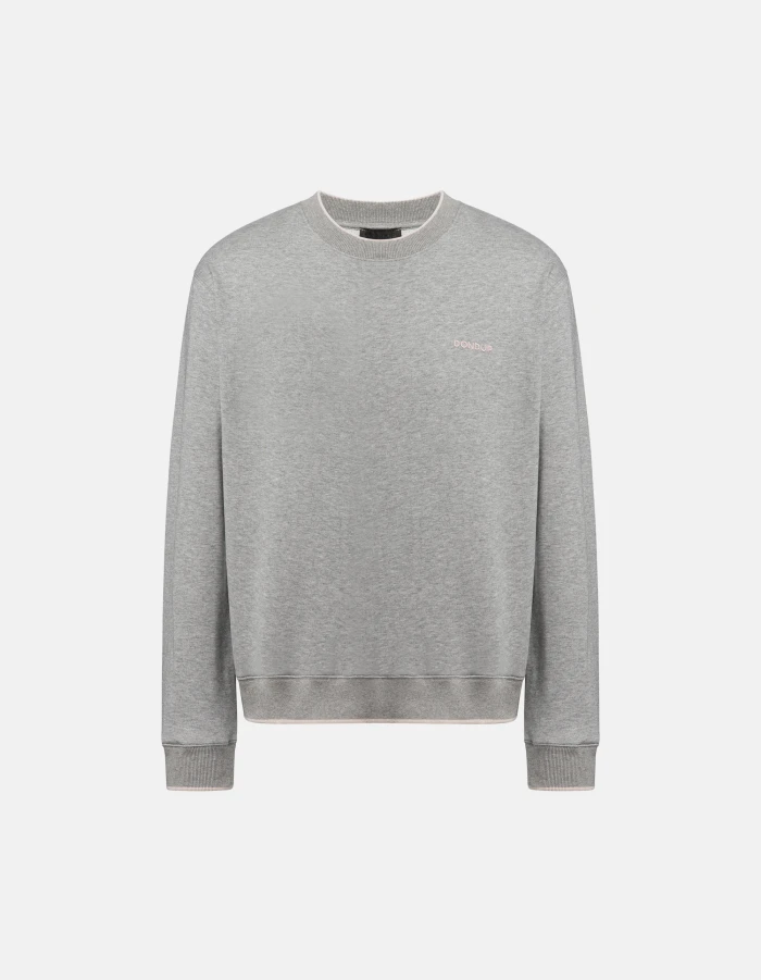 Regular-fit crew-neck cotton sweatshirt