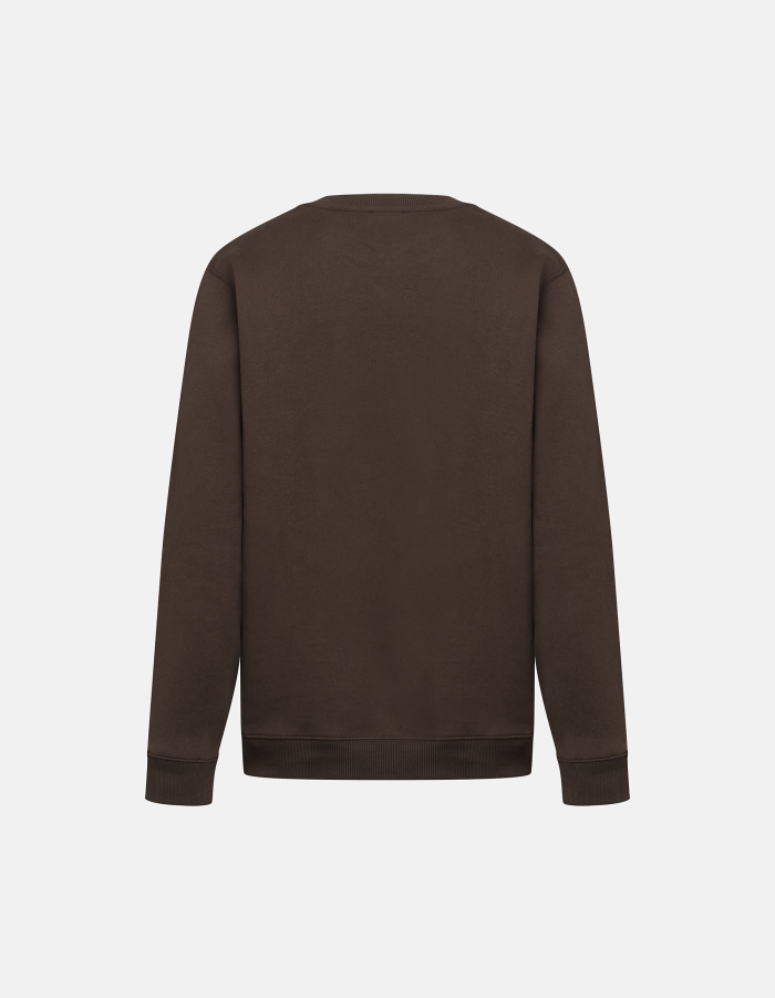 Regular-fit crew-neck cotton sweatshirt
