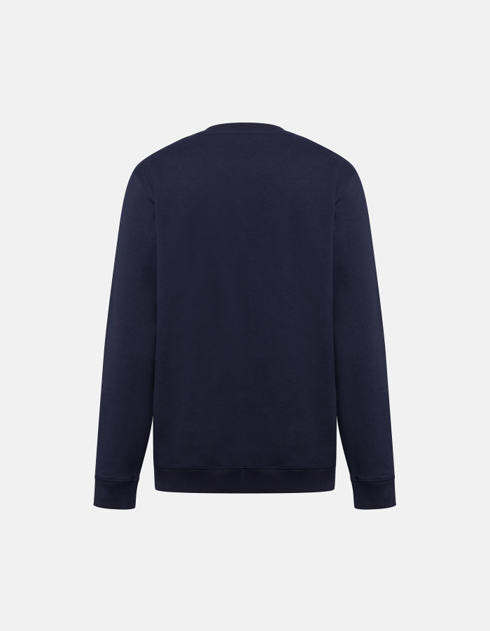 Regular-fit crew-neck cotton sweatshirt