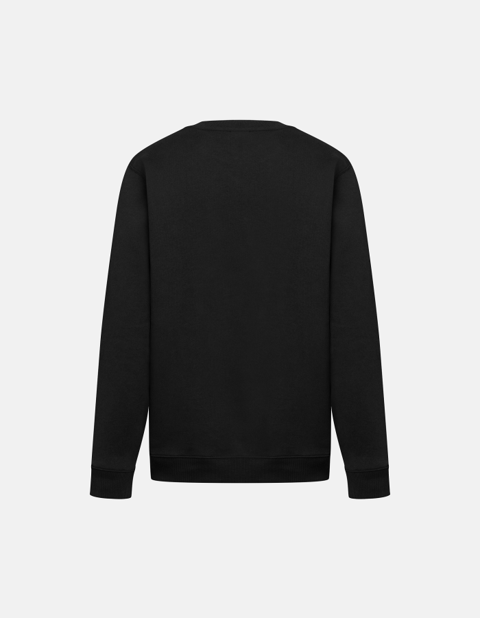 Regular-fit crew-neck cotton sweatshirt