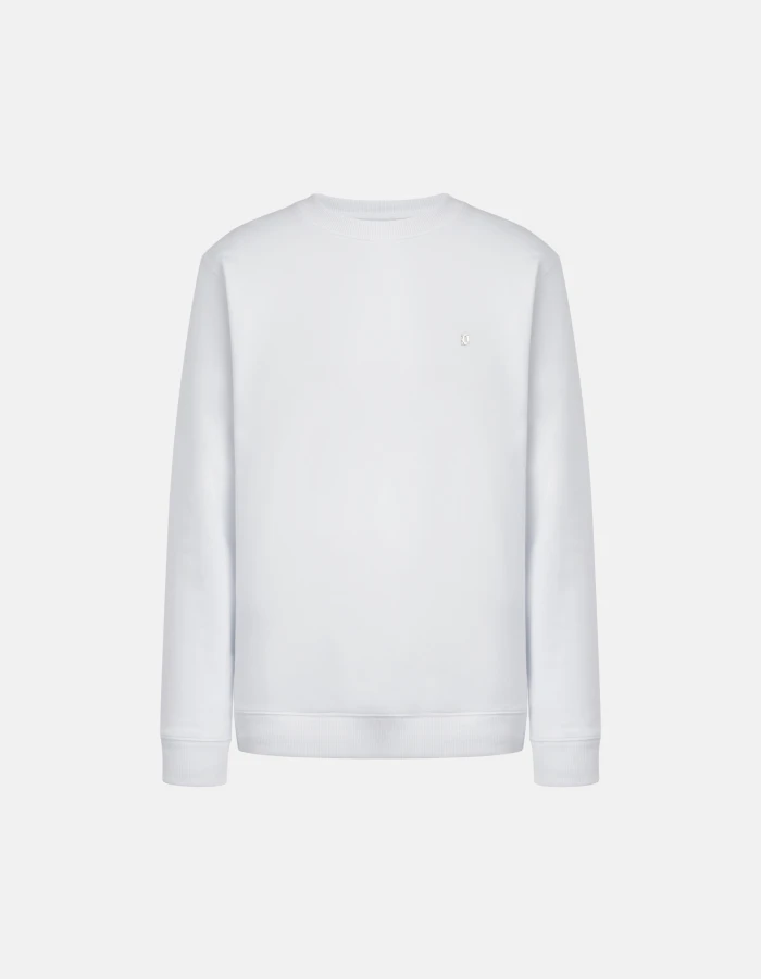 Regular-fit crew-neck cotton sweatshirt