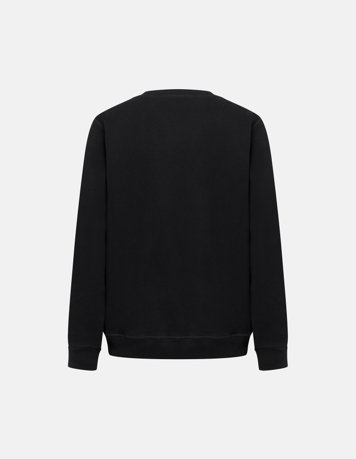 Regular-fit crew-neck cotton sweatshirt