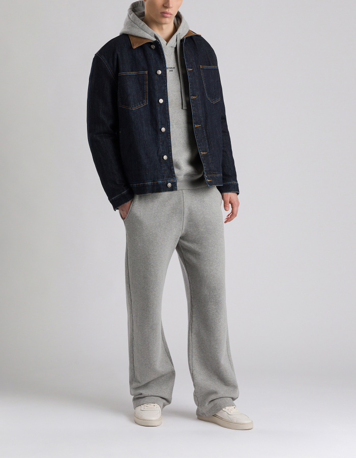 Regular-fit hooded sweatshirt in cotton