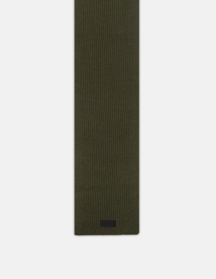 Technical wool scarf