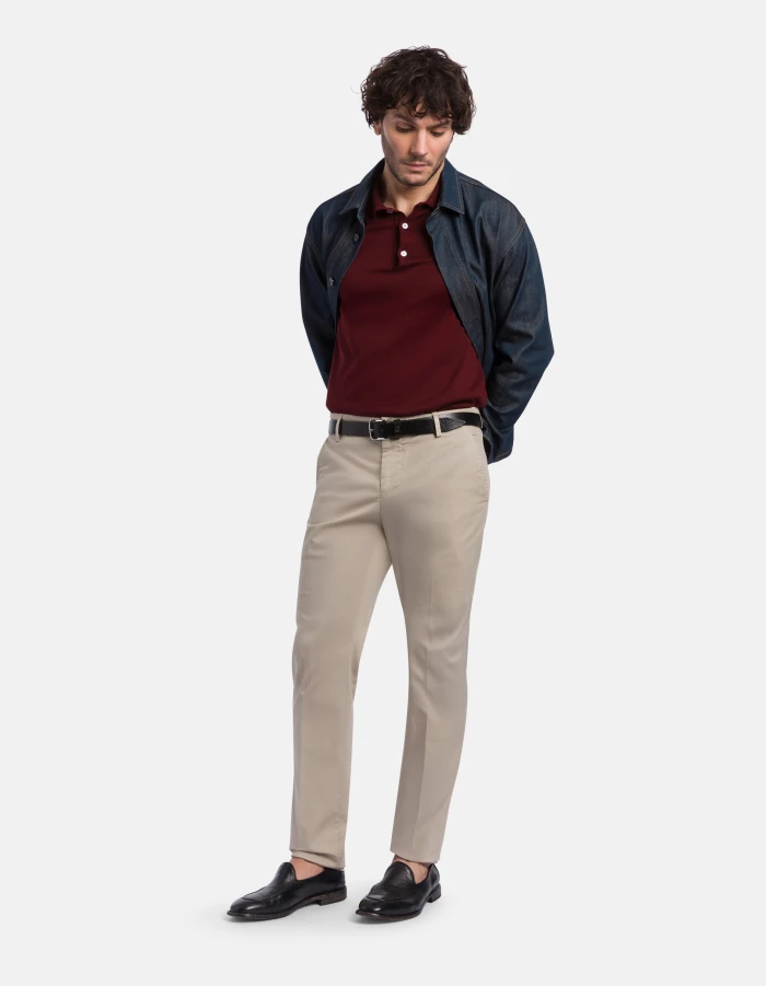 Spiritissimo regular-fit trousers in cotton weave