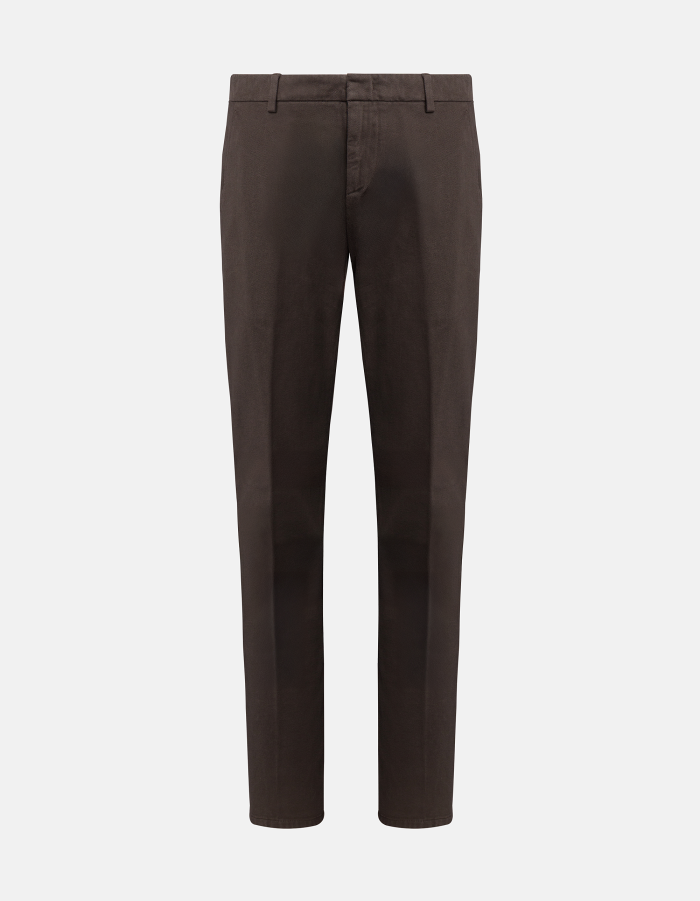 Spiritissimo regular-fit trousers in yarn-dyed gabardine