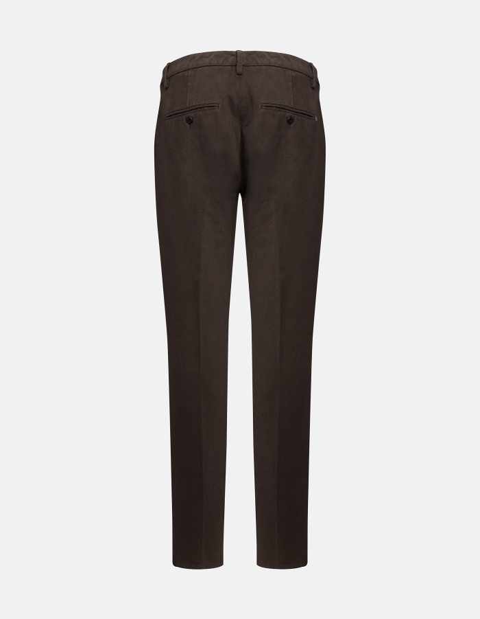 Spiritissimo regular-fit trousers in yarn-dyed gabardine