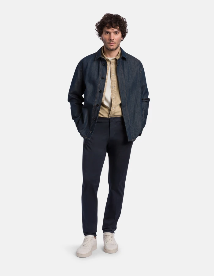 Spiritissimo regular-fit satin trousers