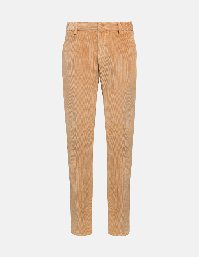 Spiritissimo regular-fit trousers in stretch velvet
