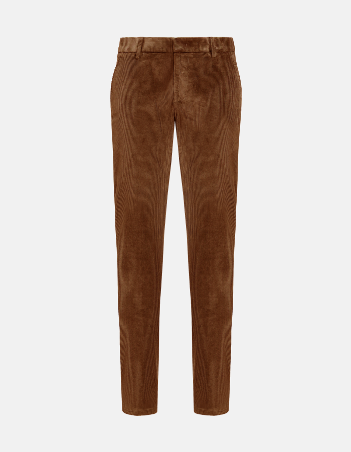 Spiritissimo regular-fit trousers in stretch velvet