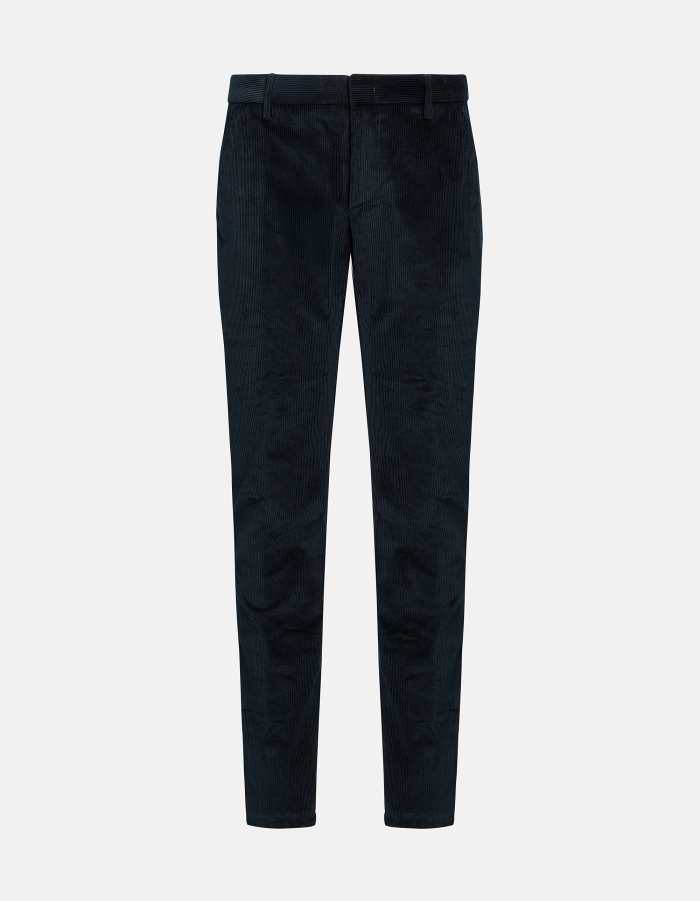 Spiritissimo regular-fit trousers in stretch velvet