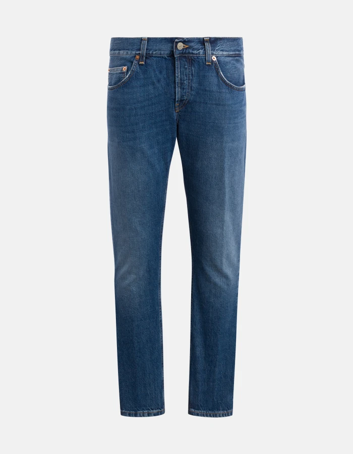 Mius slim-fit jeans in rigid denim