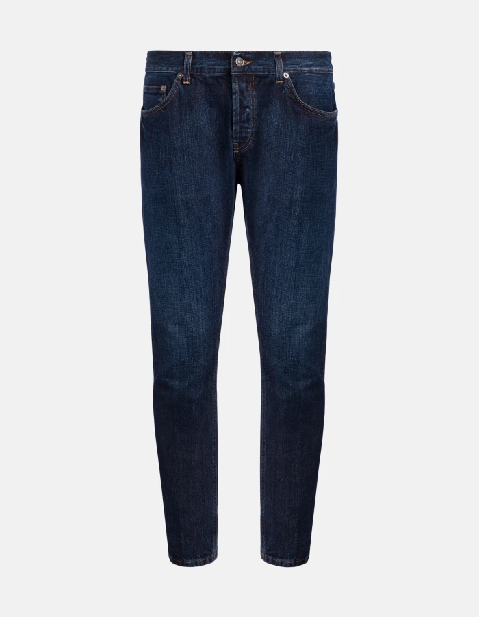 Mius slim-fit jeans in rigid denim