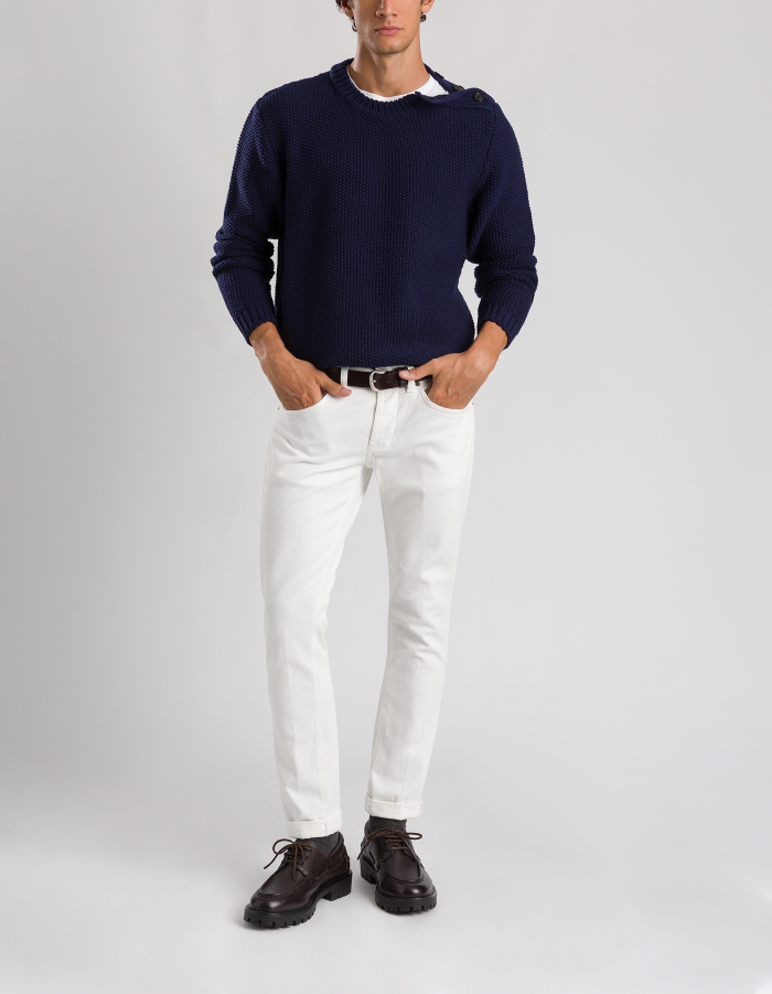 George skinny-fit jeans in stretch bull denim