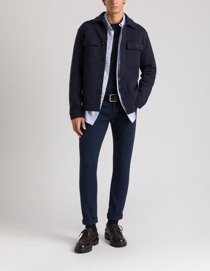 George skinny-fit jeans in stretch bull denim