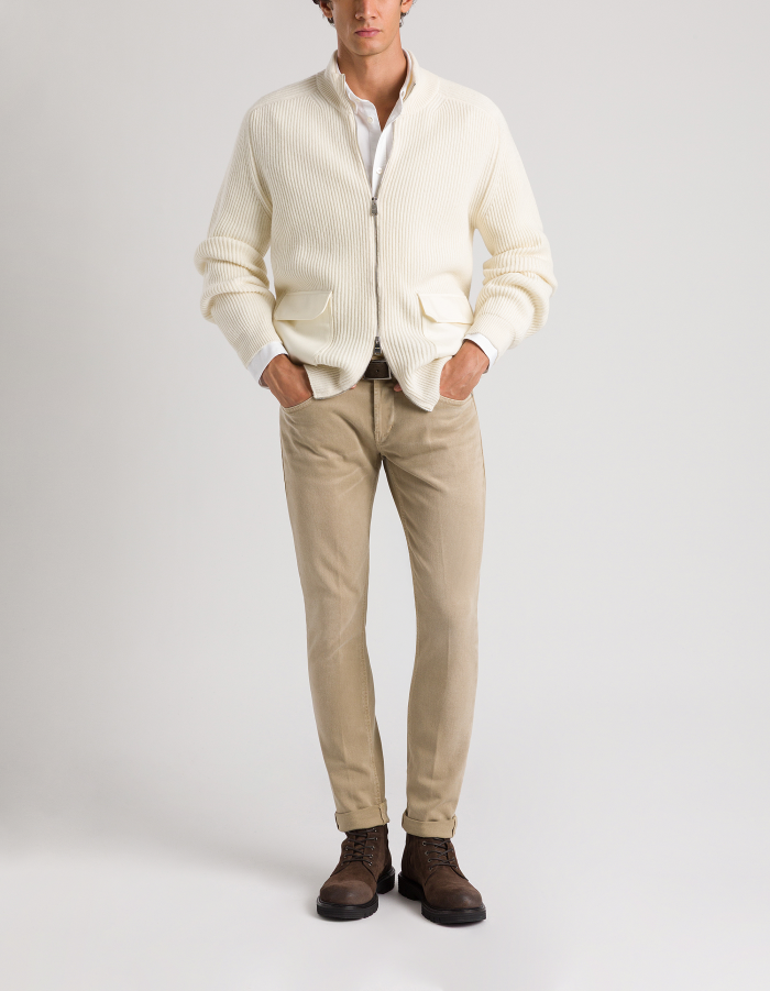 George skinny-fit jeans in stretch bull denim