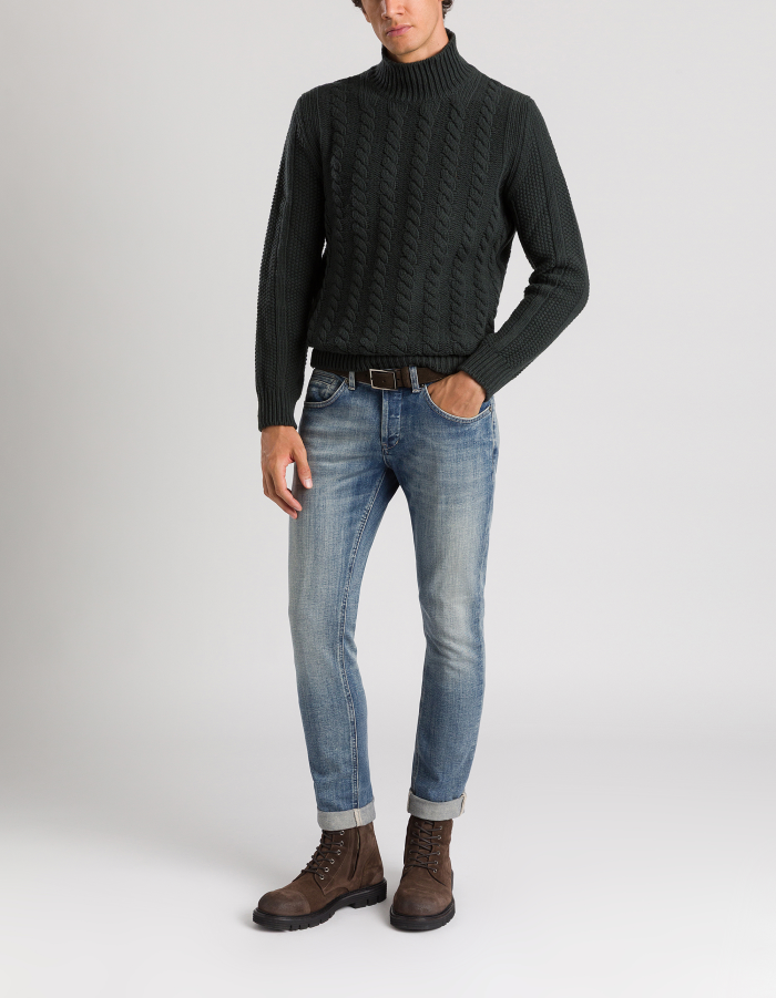 George skinny-fit jeans in recycled sustainable denim