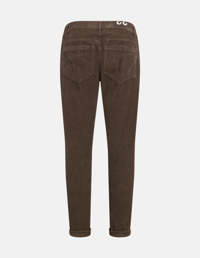 George skinny-fit trousers in stretch velvet