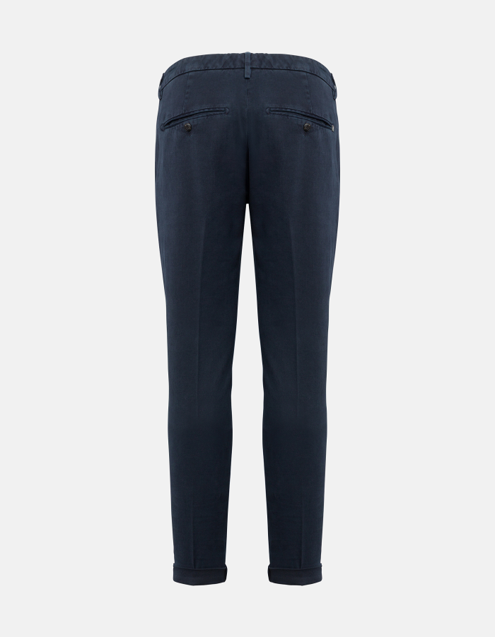 Gaubert slim-fit cotton weave trousers