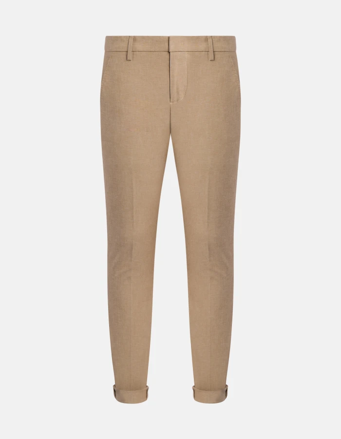 Gaubert slim-fit yarn-dyed cotton trousers
