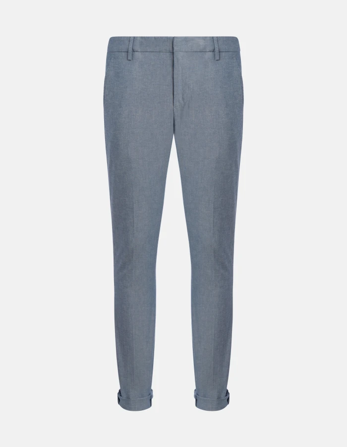 Gaubert slim-fit yarn-dyed cotton trousers