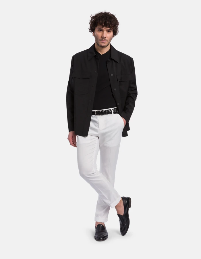 Gaubert slim-fit cotton weave trousers