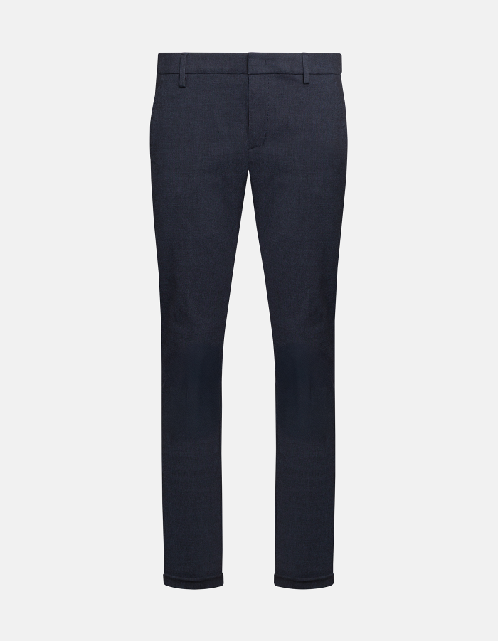 Gaubert slim-fit trousers in pin-point cotton and lyocell