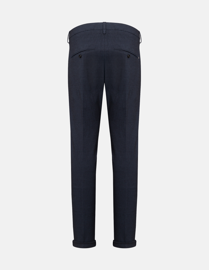 Gaubert slim-fit trousers in pin-point cotton and lyocell
