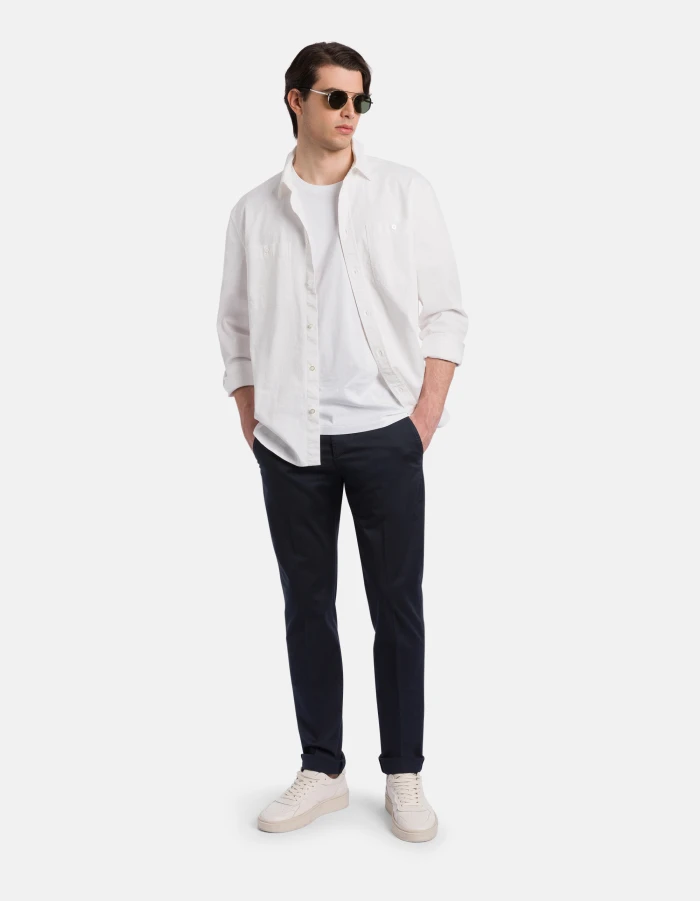 Gaubert slim-fit trousers in compact gabardine