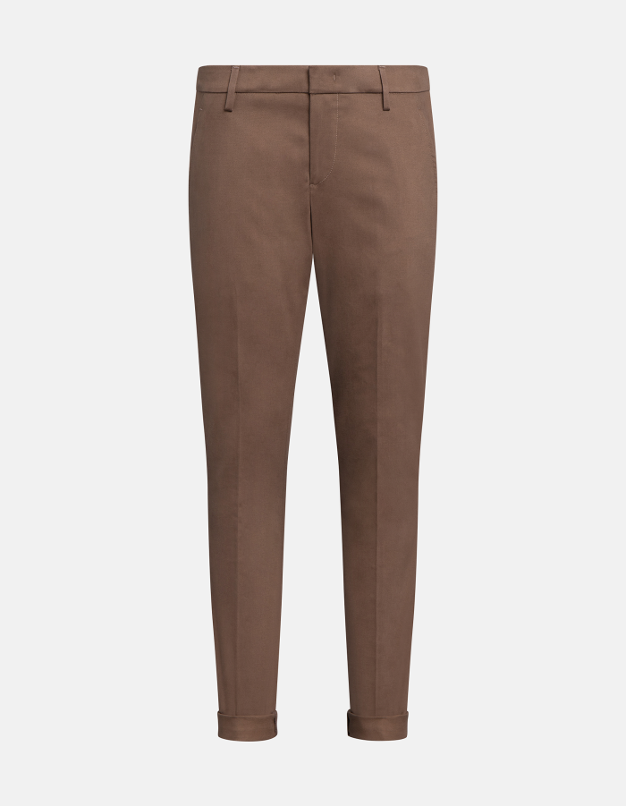 Hose Gaubert in schmaler Passform aus Gabardine aus Baumwolle und Kaschmir