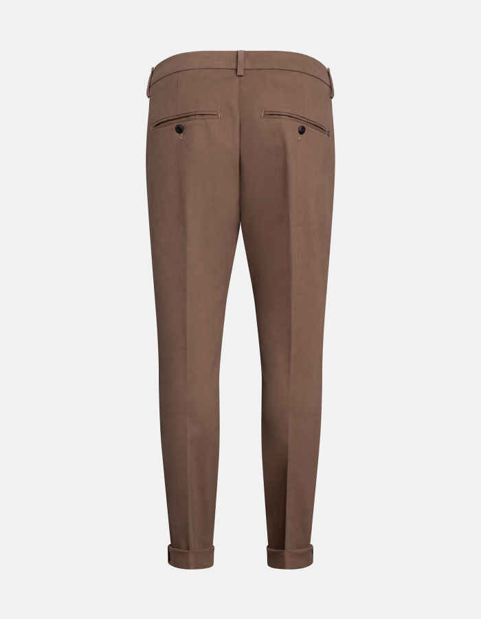 Hose Gaubert in schmaler Passform aus Gabardine aus Baumwolle und Kaschmir