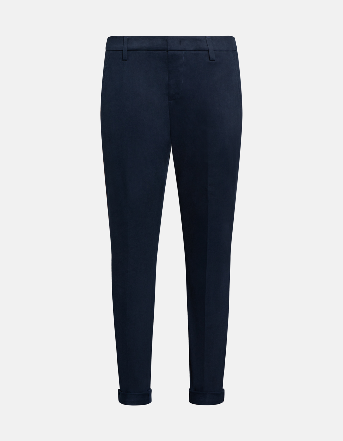 Hose Gaubert in schmaler Passform aus Gabardine aus Baumwolle und Kaschmir