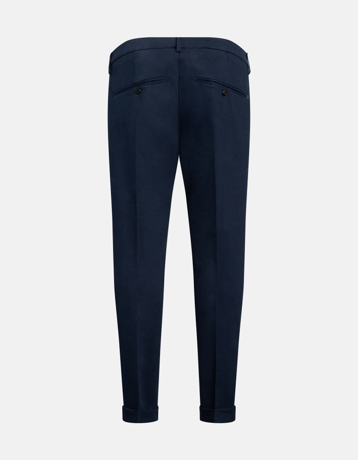 Hose Gaubert in schmaler Passform aus Gabardine aus Baumwolle und Kaschmir
