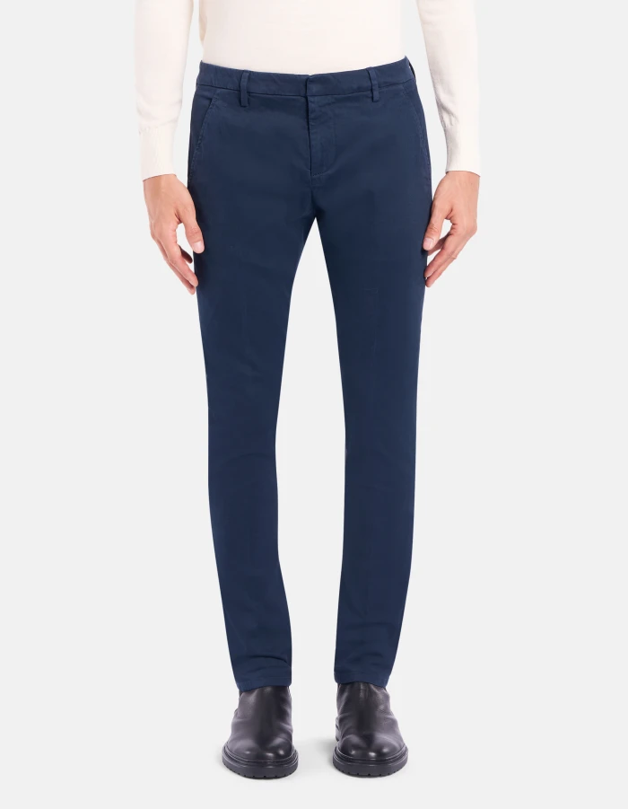 Pantaloni Gaubert slim in gabardina mano calda